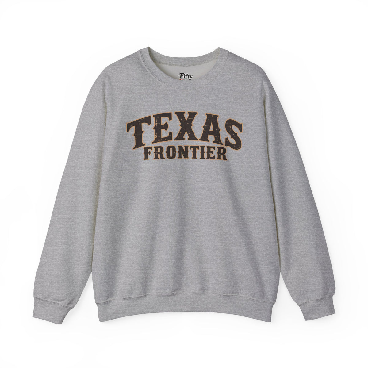 Texas Frontier Unisex Crewneck Sweatshirt State Name Graphic