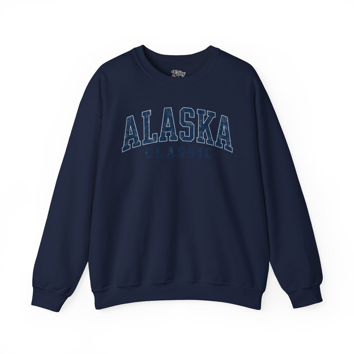 Alaska Classic Unisex Crewneck Sweatshirt State Name Graphic State Name Graphic