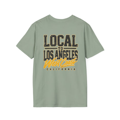 Local to Los Angeles West Coast California Unisex Softstyle Graphic Tee