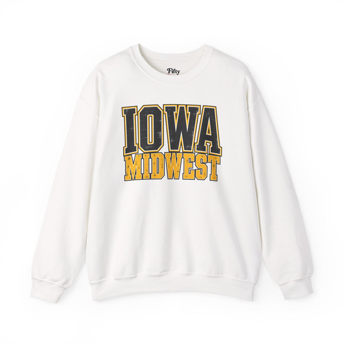 Iowa Midwest Unisex Crewneck Sweatshirt State Name Graphic