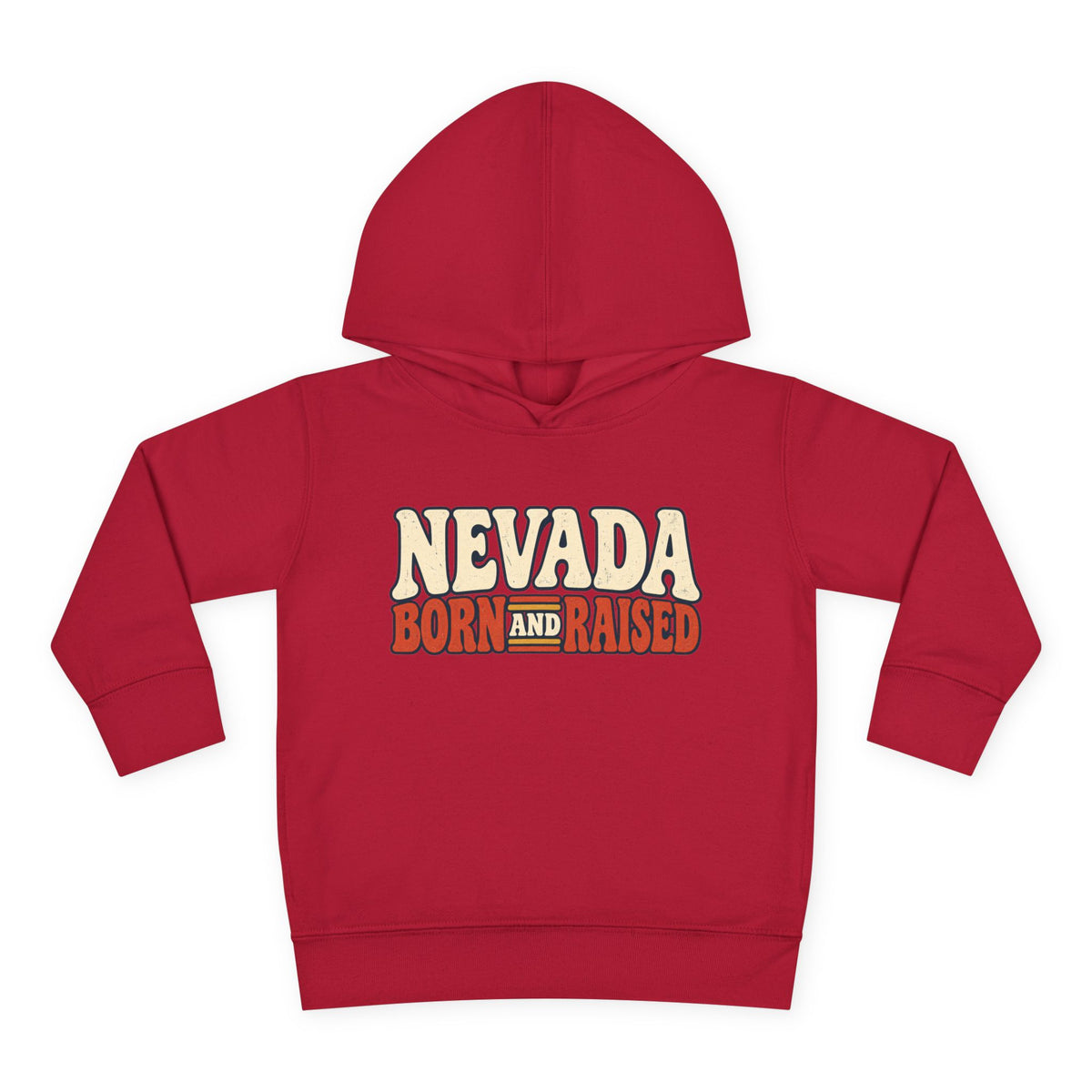 Nevada Born and Raised Retro 1970s Desert Unisex Toddler Pullover Fleece Hoodie
