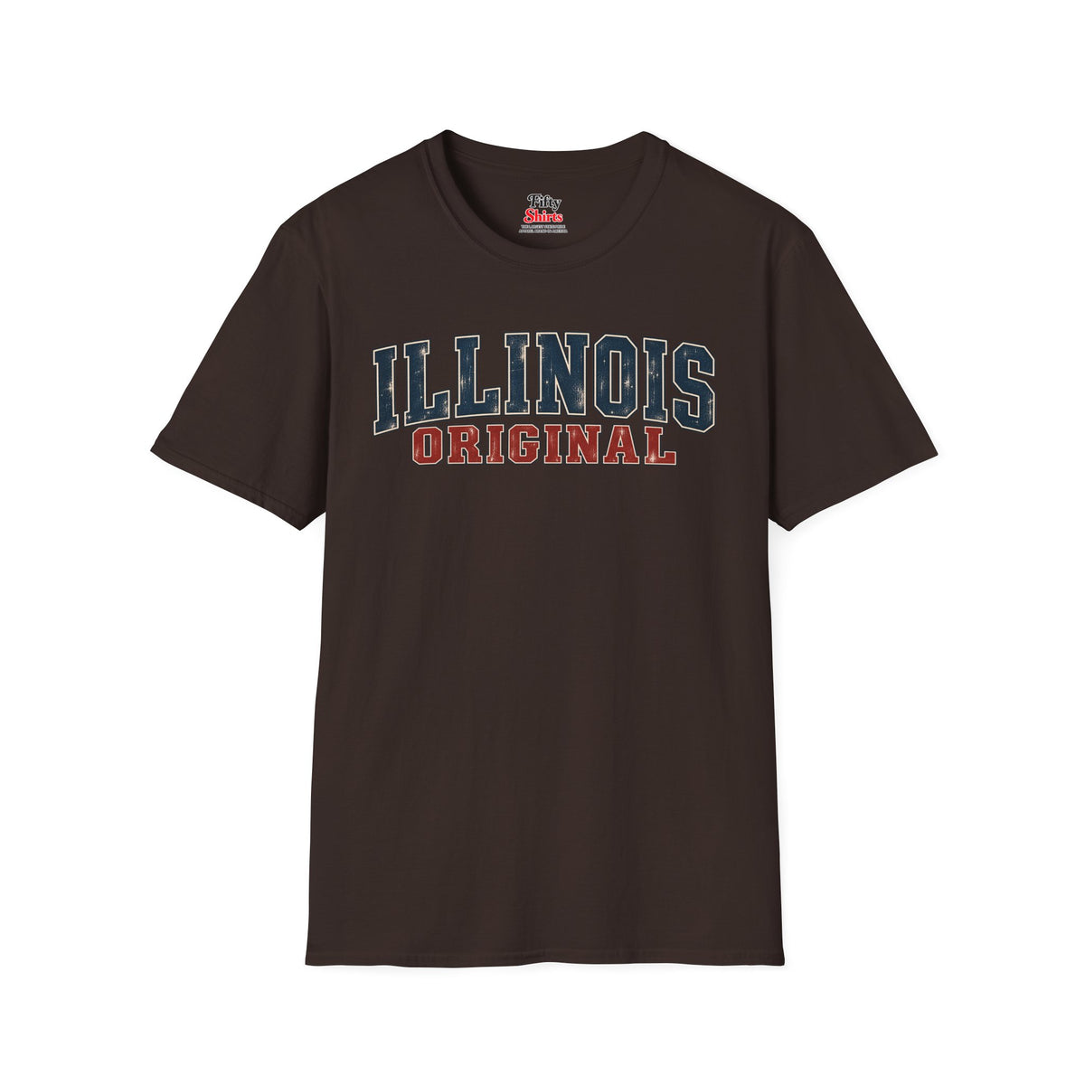 Illinois Original Unisex Softstyle T Shirt State Name Graphic Tee