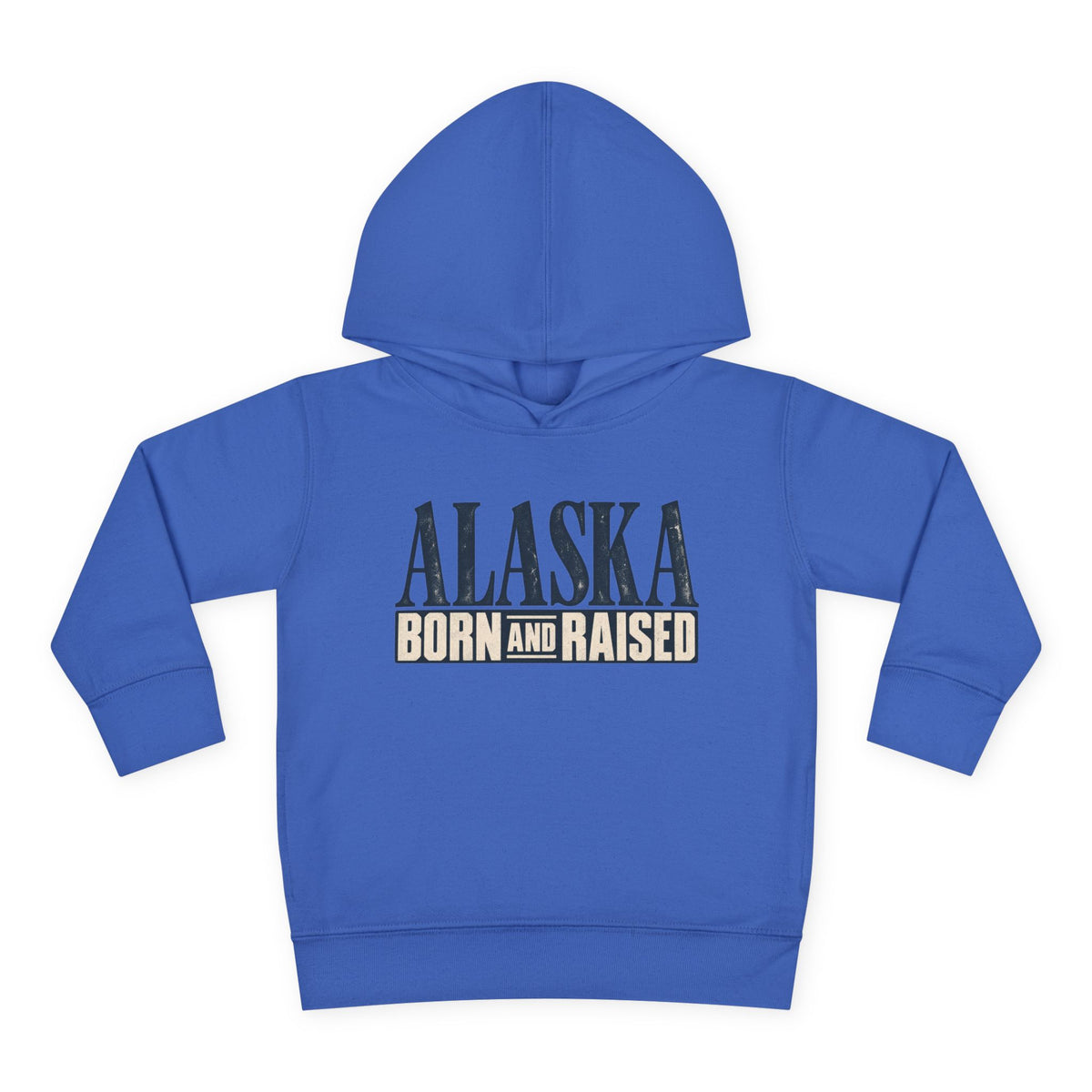 Alaska Born and Raised Premium Heritage Unisex Toddler Pullover Fleece Hoodie