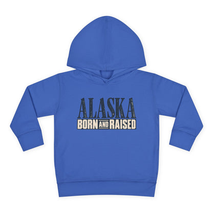 Alaska Born and Raised Premium Heritage Unisex Toddler Pullover Fleece Hoodie