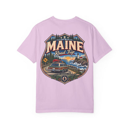 Maine Road Trip Unisex Comfort Color 1717 Streetwear Graphic Tee