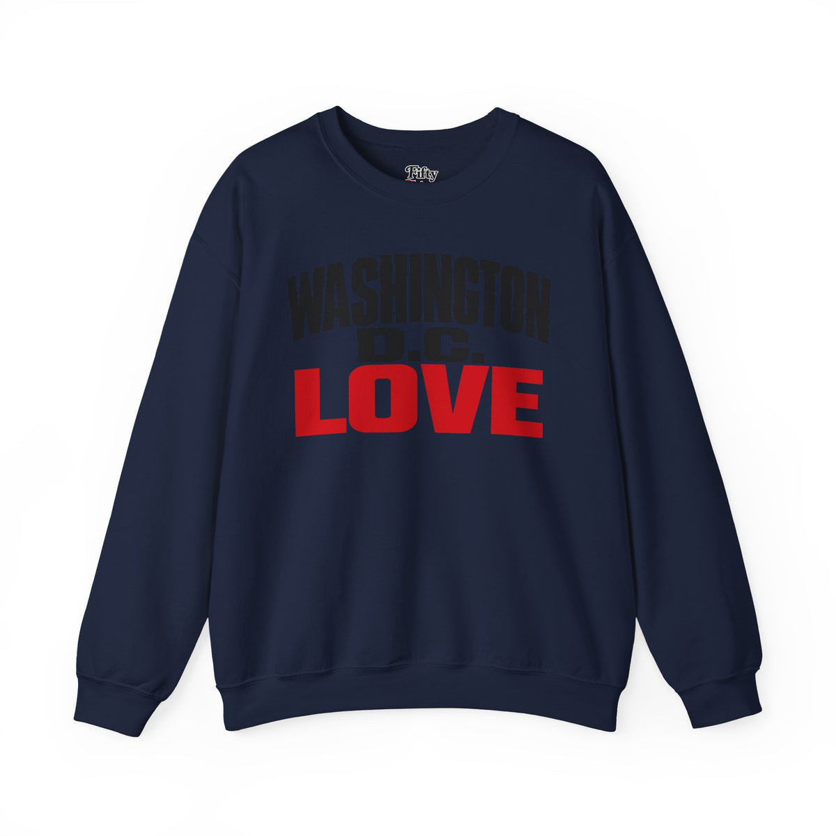 Washington DC Love Unisex Crewneck Sweatshirt State Name Graphic
