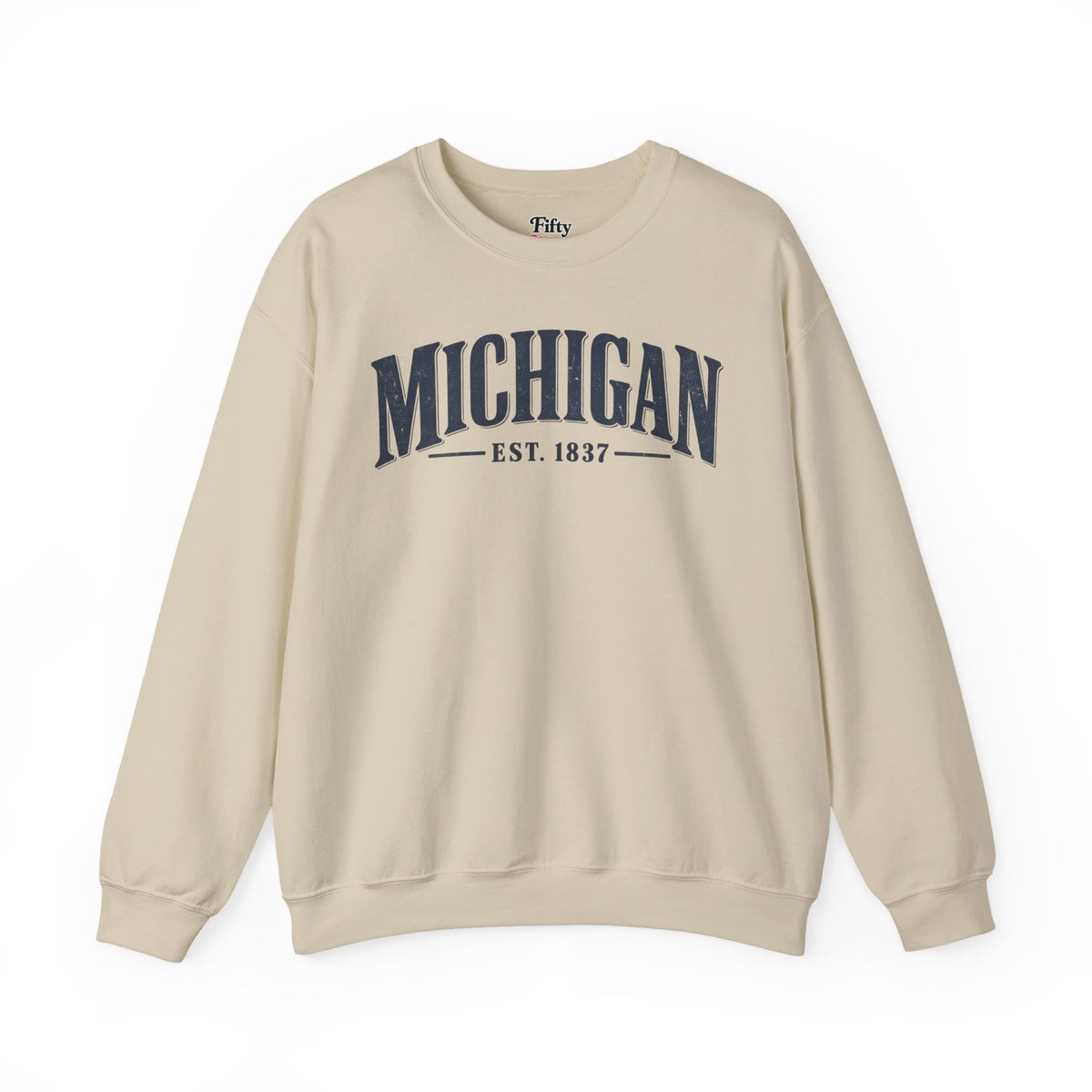 Michigan Est 1837 Unisex Crewneck Sweatshirt State Name Graphic
