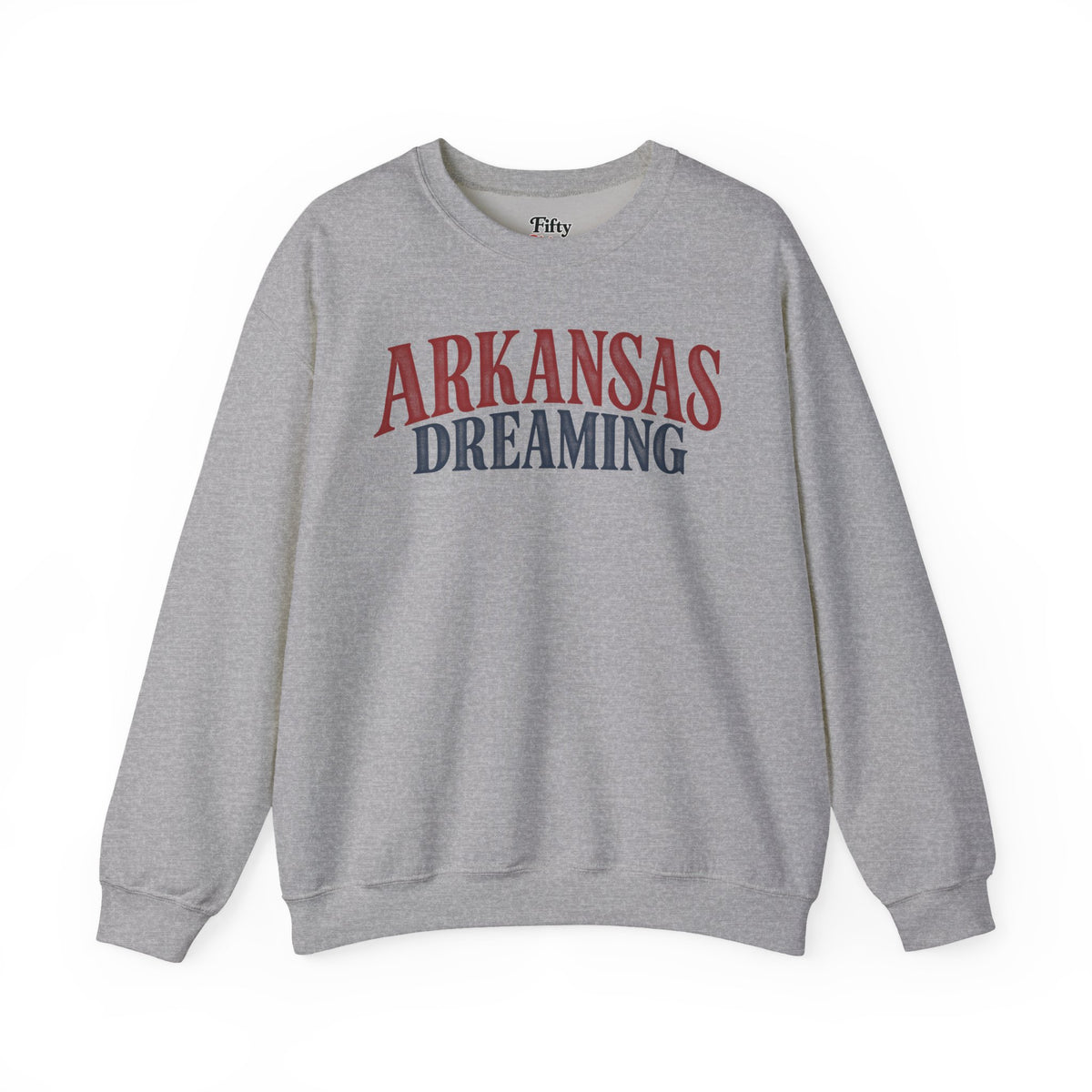 Arkansas Dreaming Unisex Crewneck Sweatshirt State Name Graphic