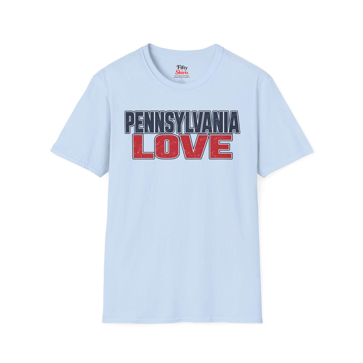 Pennsylvania Love Unisex Softstyle T Shirt State Name Graphic Tee