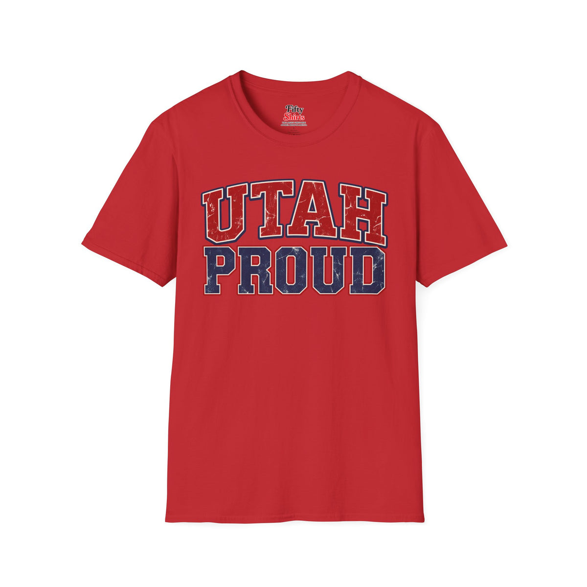 Utah Proud Unisex Softstyle T Shirt State Name Graphic Tee