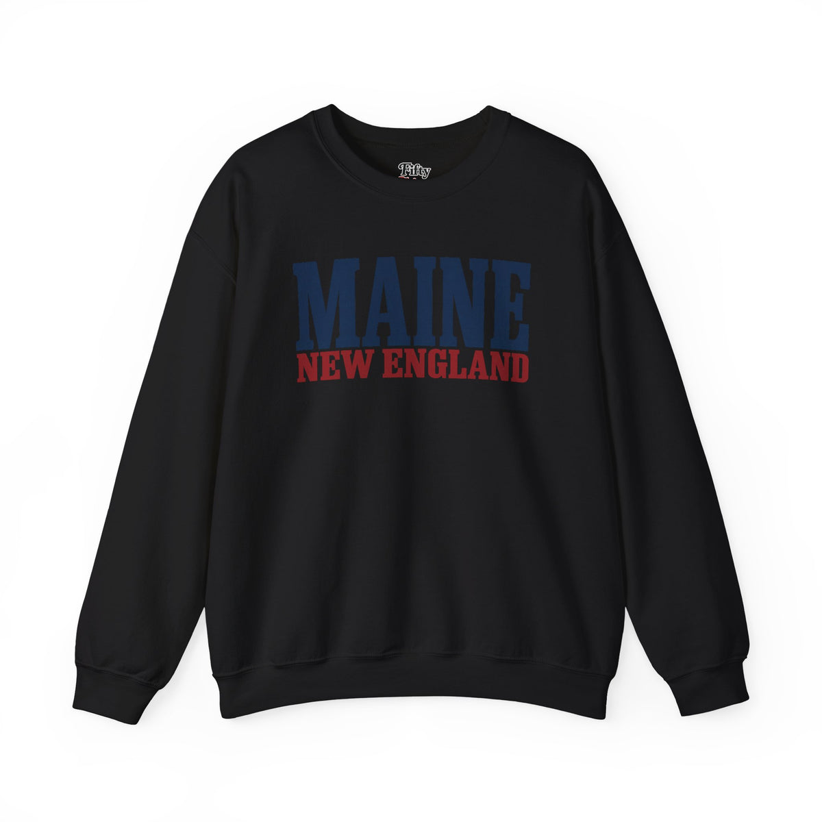 Maine New England Unisex Crewneck Sweatshirt State Name Graphic