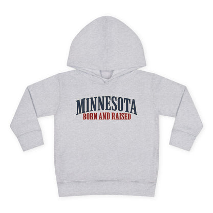 Minnesota Born and Raised Luxury Heritage Unisex Toddler Pullover Fleece Hoodie