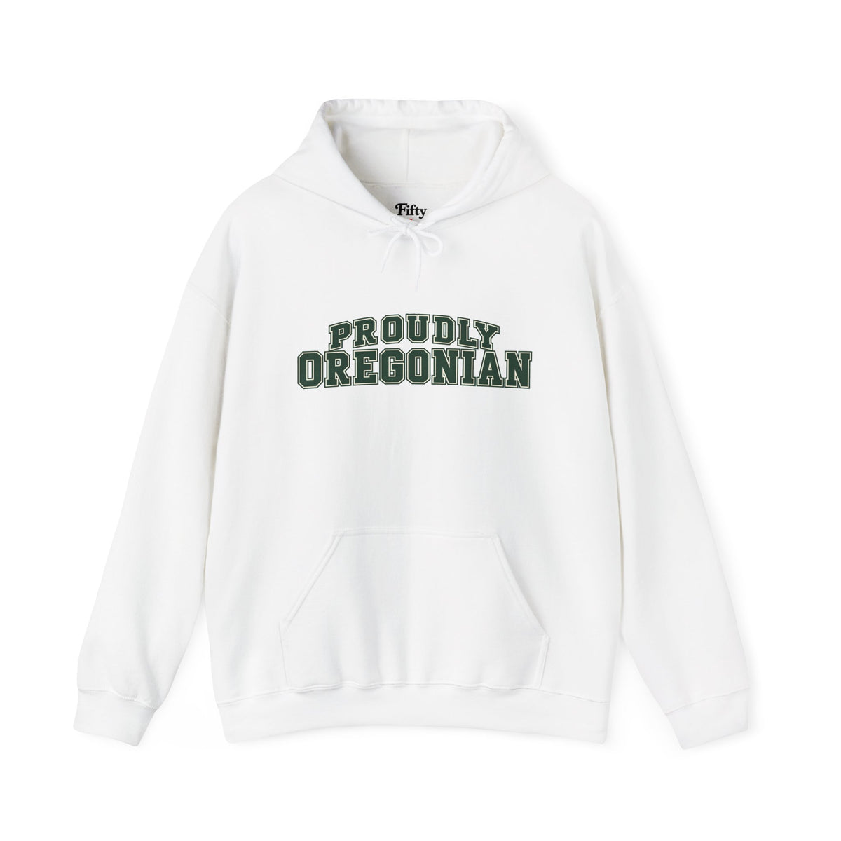 Proudly Oregonian Oregon Unisex Hoodie State Name Graphic