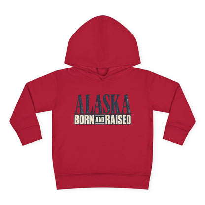 Alaska Born and Raised Premium Heritage Unisex Toddler Pullover Fleece Hoodie