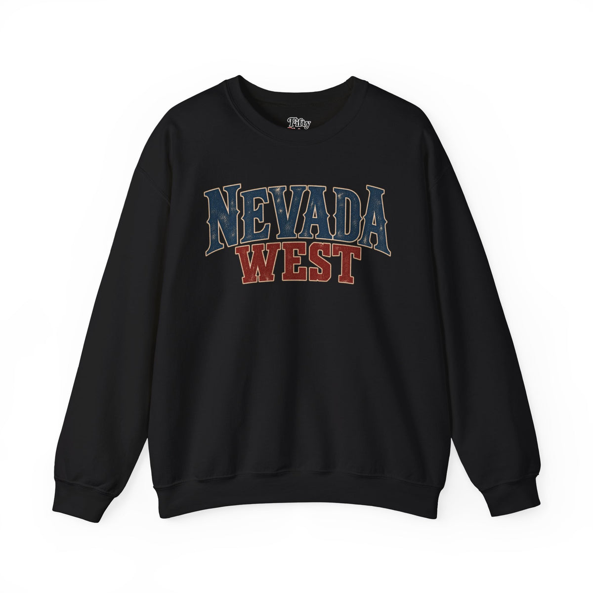 Nevada West Unisex Crewneck Sweatshirt State Name Graphic