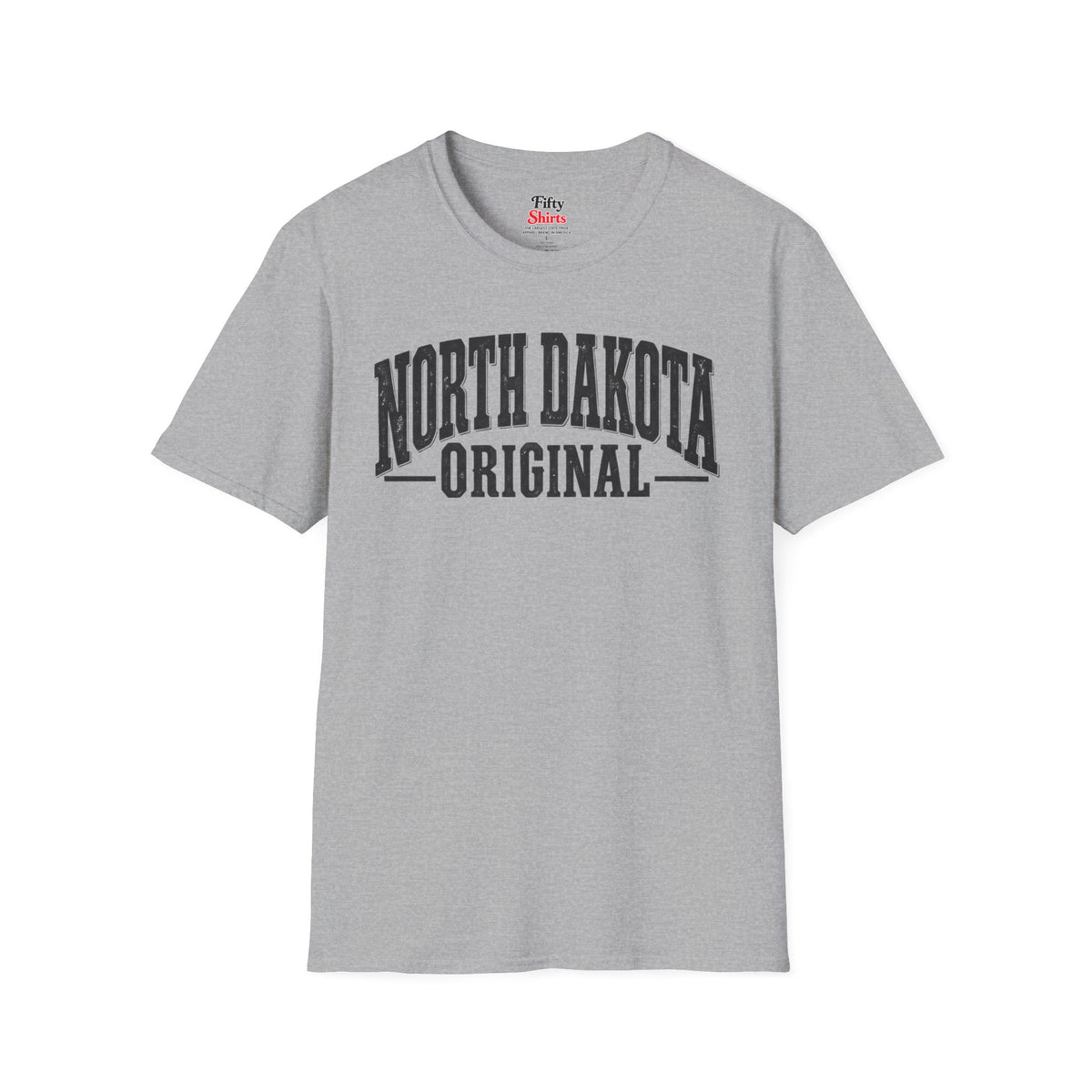 North Dakota Original Unisex Softstyle T Shirt State Name Graphic Tee