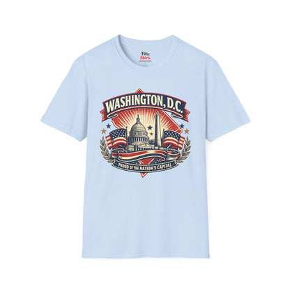 Washington D.C. State Pride Unisex Softstyle T Shirt State Pride Graphic Tee Collections FS03