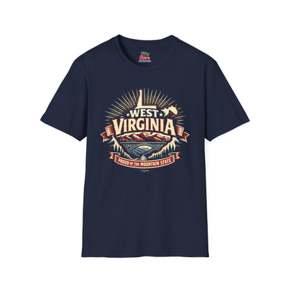 West Virginia State Pride Unisex Softstyle T Shirt State Pride Graphic Tee Collections FS03