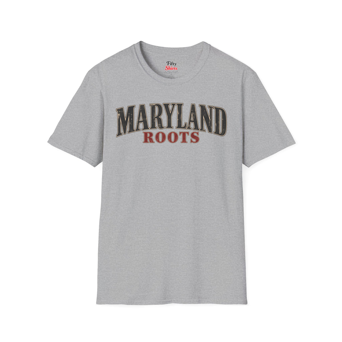 Maryland Roots Unisex Softstyle T Shirt State Name Graphic Tee