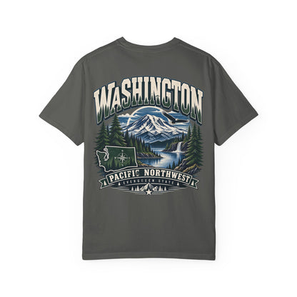 Washington Pacific Northwest Unisex Comfort Color 1717 Streetwear Graphic Tee