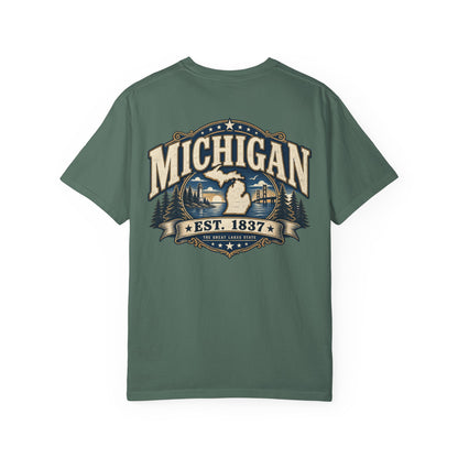 Michigan Established 1837 Unisex Comfort Color 1717 Streetwear Graphic Tee
