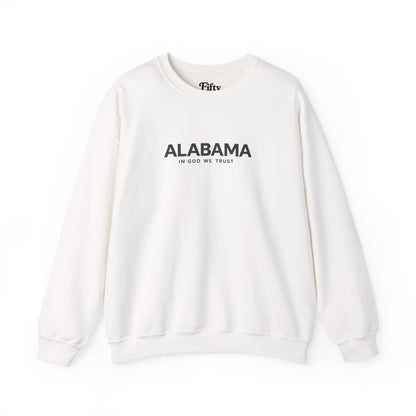 Alabama All State In God We Trust Unisex Crewneck Sweatshirt