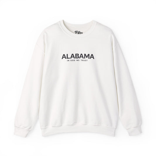 Alabama All State In God We Trust Unisex Crewneck Sweatshirt