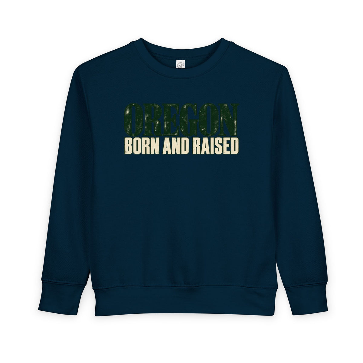 Oregon Born and Raised Premium Heritage Unisex Toddler Sweatshirt