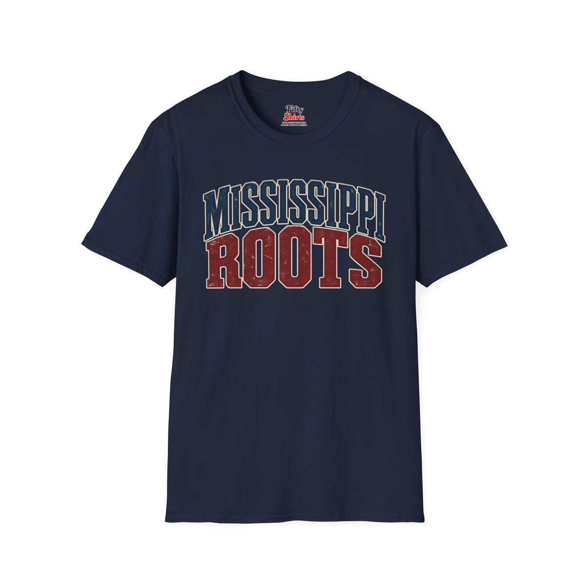 Mississippi Roots Unisex Softstyle T Shirt State Name Graphic Tee