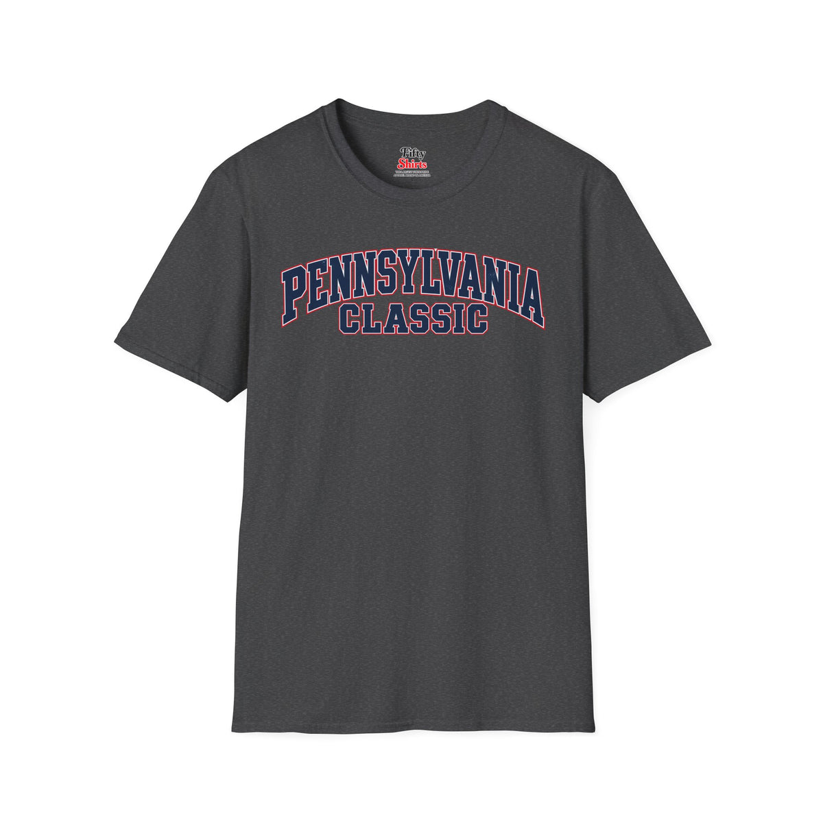 Pennsylvania Classic Unisex Softstyle T Shirt State Name Graphic Tee