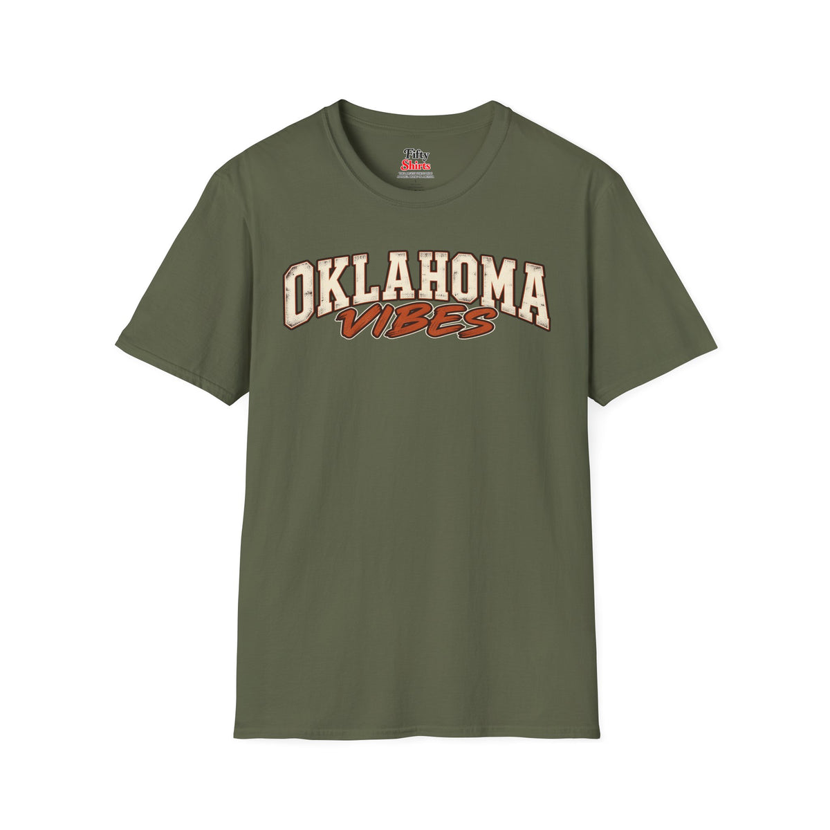 Oklahoma Vibes Unisex Softstyle T Shirt State Name Graphic Tee