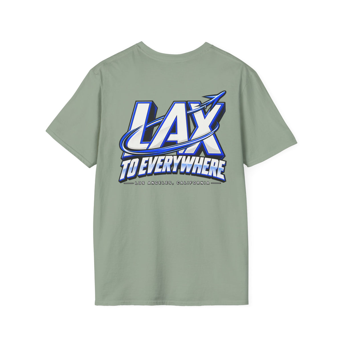 Lax To Everywhere Los Angeles Unisex Softstyle Graphic Tee