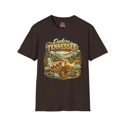 Explore Tennessee Unisex Softstyle T Shirt State Pride Graphic Tee Collections FS03