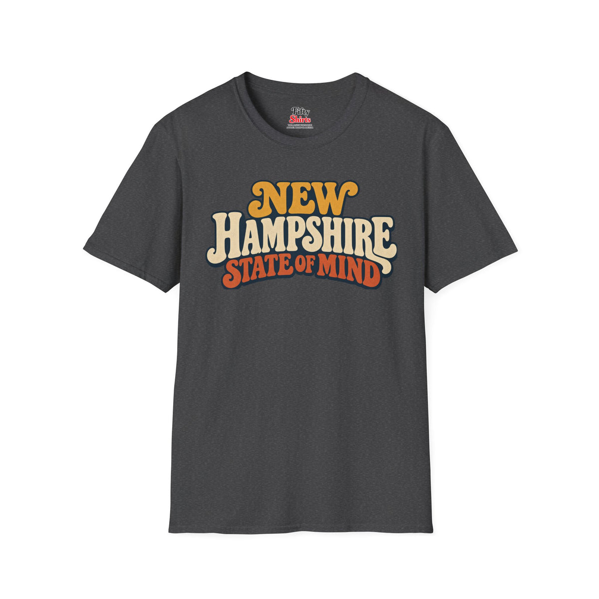 New Hampshire State of Mind Unisex Softstyle T Shirt State Name Graphic Tee
