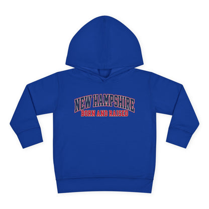 New Hampshire Born and Raised Premium Collegiate Unisex Pullover Fleece Hoodie
