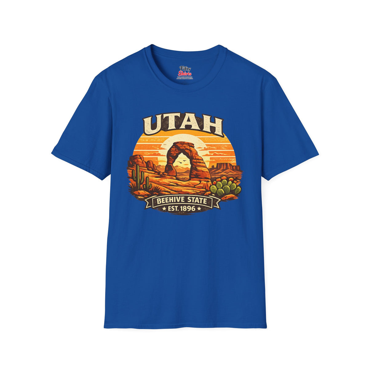Utah Desert Sunset Unisex Softstyle T Shirt State Pride Graphic Tee Collections FS03