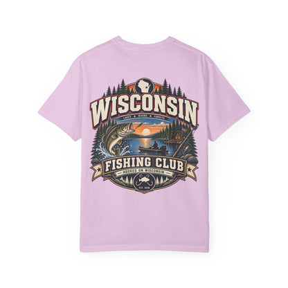 Wisconsin Fishing Club Unisex Comfort Color 1717 Streetwear Graphic Tee