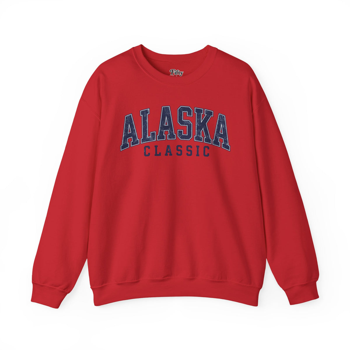 Alaska Classic Unisex Crewneck Sweatshirt State Name Graphic State Name Graphic