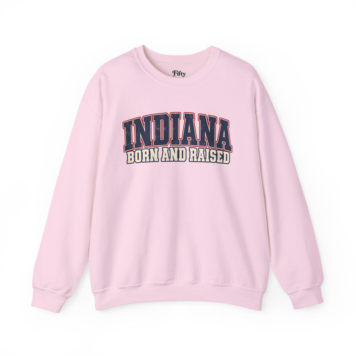 Indiana Born and Raised Hoosier Heritage Unisex Sweatshirt Graphic