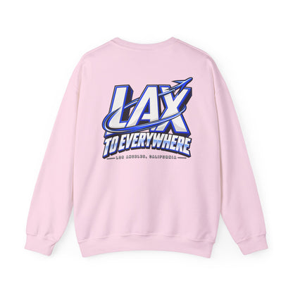 Lax To Everywhere Los Angeles Unisex Crewneck Sweatshirt Graphic