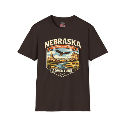 Nebraska Cornhusker State Adventure Unisex Softstyle T Shirt State Pride Graphic Tee Collections FS03