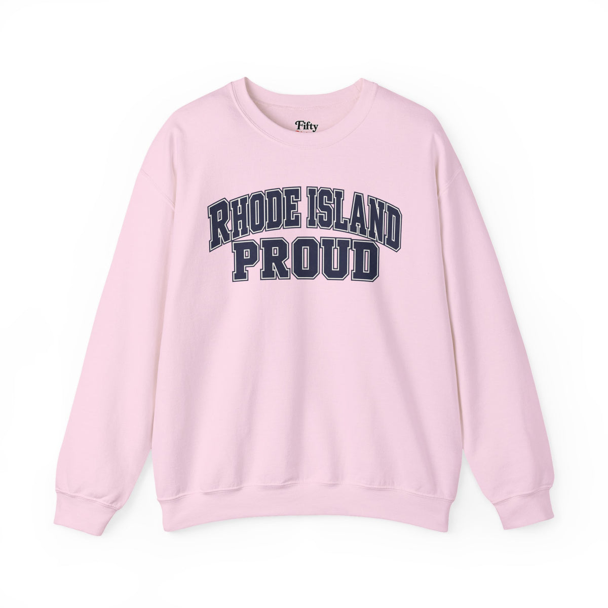 Rhode Island Proud Unisex Crewneck Sweatshirt State Name Graphic