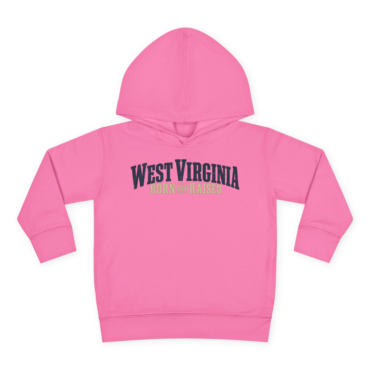 West Virginia Born and Raised Southern Heritage Unisex Toddler Pullover Fleece Hoodie
