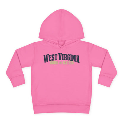 West Virginia Born and Raised Southern Heritage Unisex Toddler Pullover Fleece Hoodie