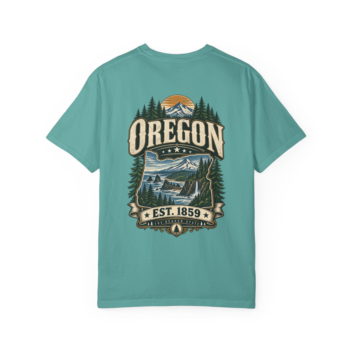 Oregon Established 1859 Unisex Comfort Color 1717 Streetwear Graphic Tee