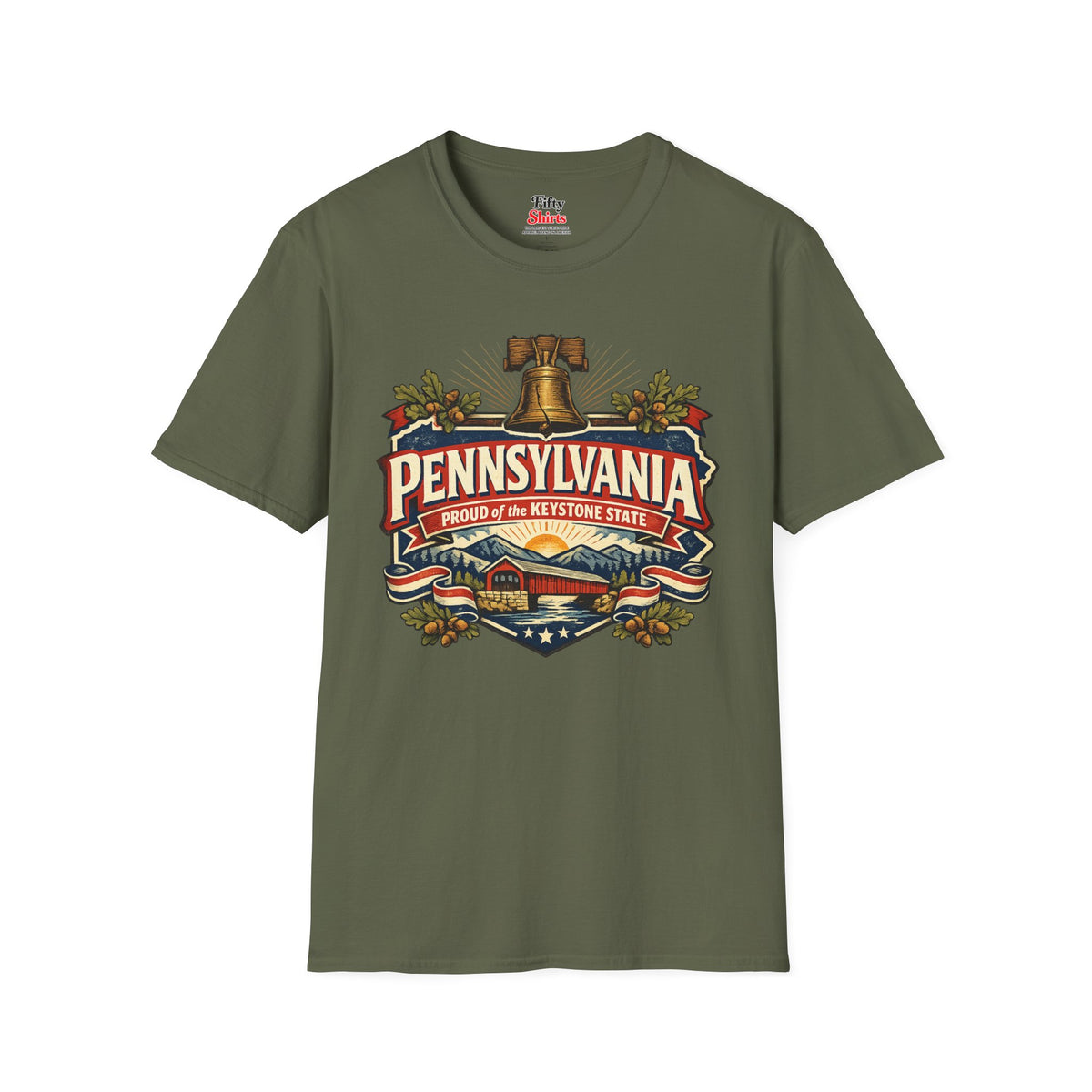 Pennsylvania State Pride Unisex Softstyle T Shirt State Pride Graphic Tee Collections FS03