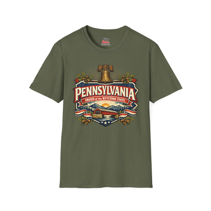 Pennsylvania State Pride Unisex Softstyle T Shirt State Pride Graphic Tee Collections FS03