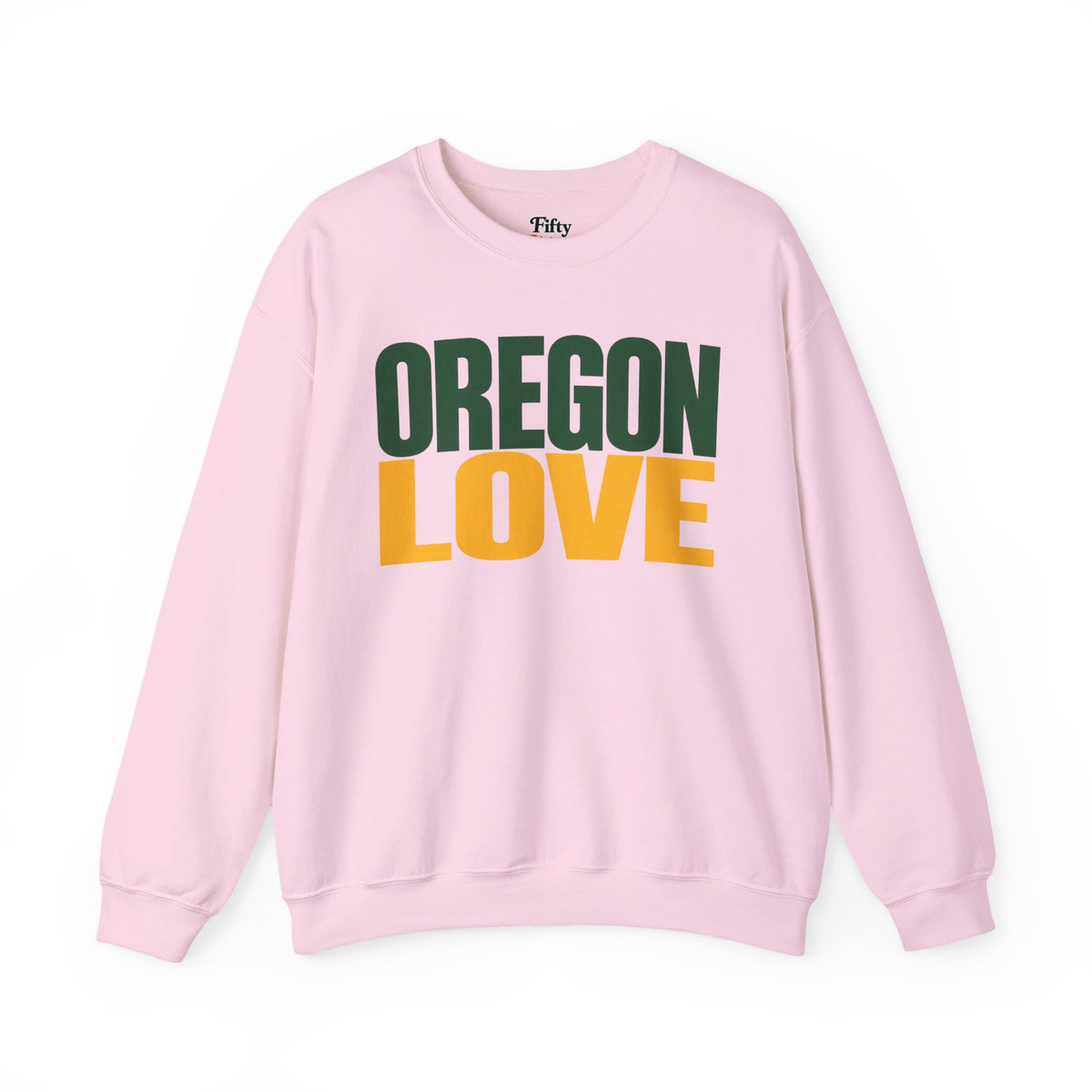 Oregon Love Unisex Crewneck Sweatshirt State Name Graphic