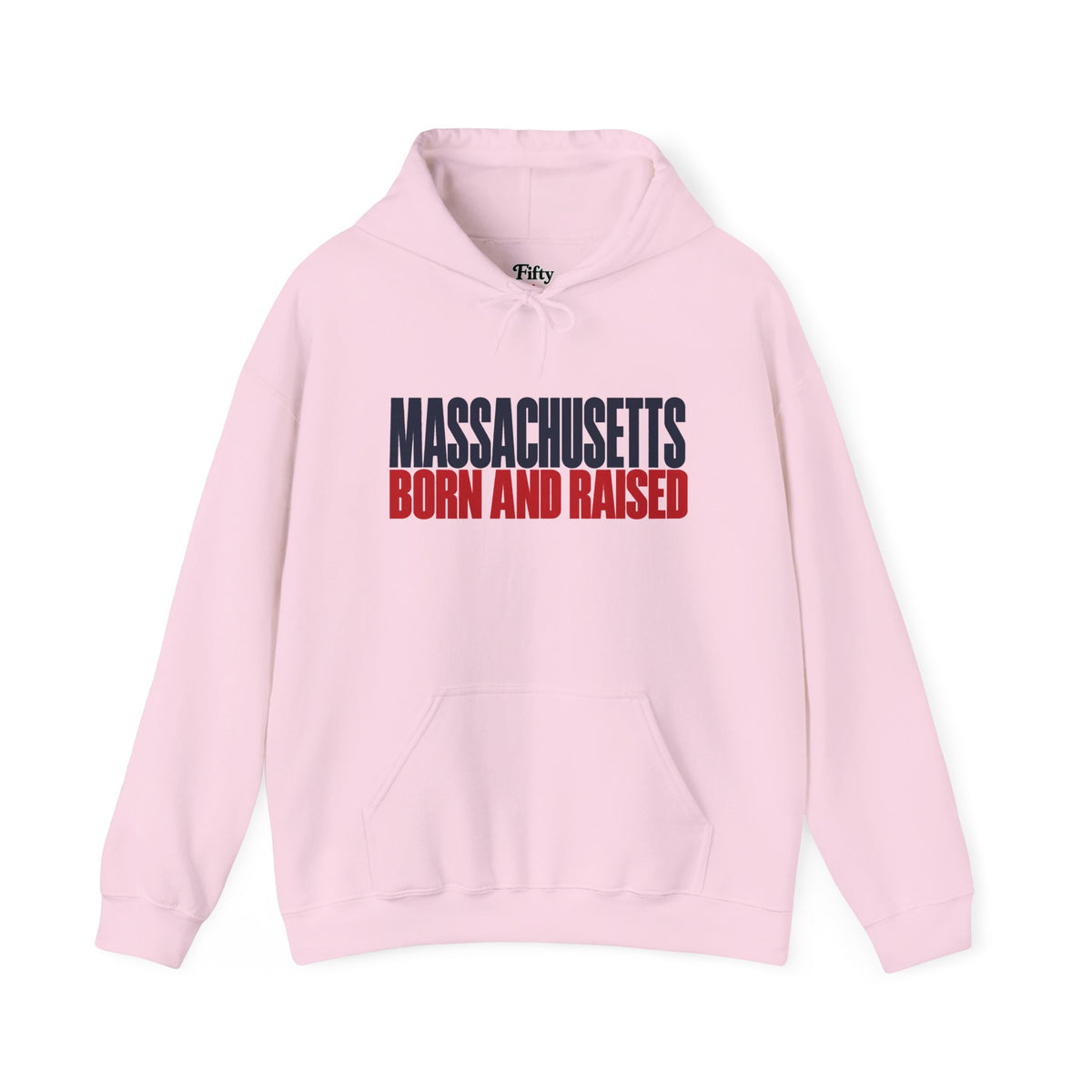 Massachusetts Born and Raised Modern Streetwear Unisex Hoodie Graphic