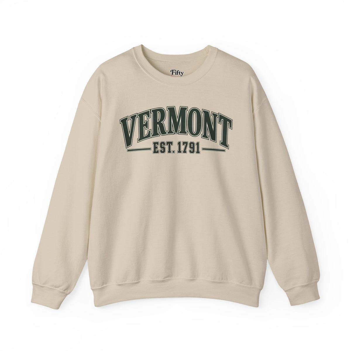 Vermont Est. 1791 Unisex Crewneck Sweatshirt State Name Graphic